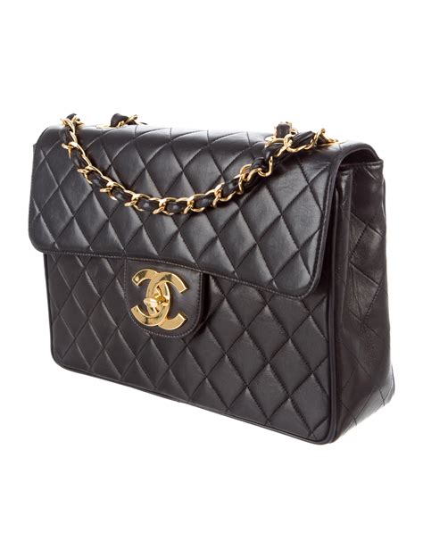 chanel classic flap bag gray|Chanel vintage jumbo flap bag.